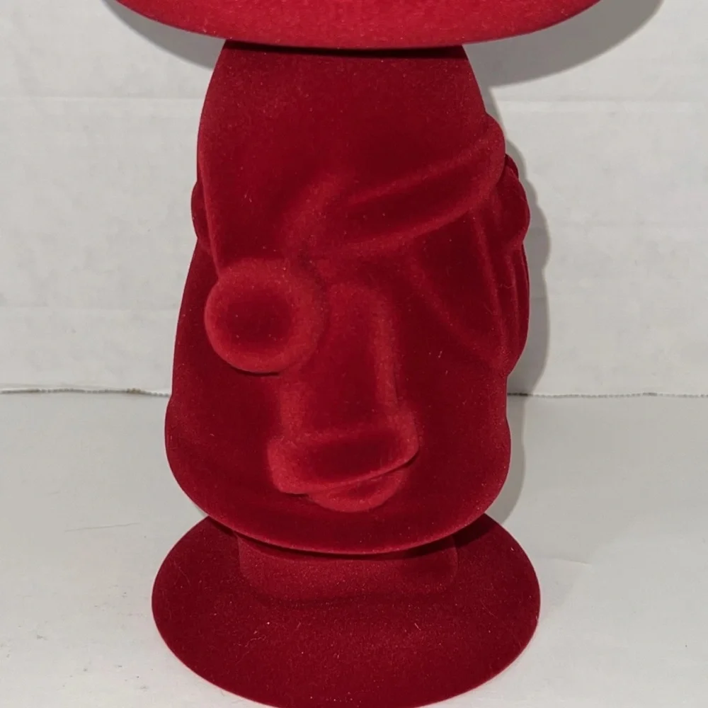 FLOCKED‎ SANTA Candle Holder